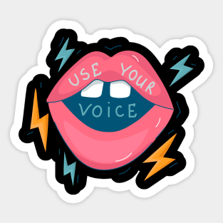 Use Your Voice Sticker